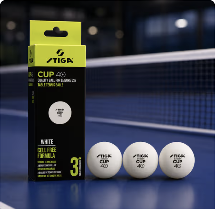 Stiga Cup White Table Tennis Ball ( Pack of 12)
